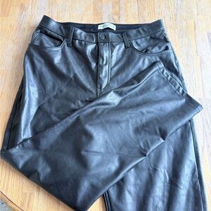 SOLD Abercrombie & Fitch Black Leather Pants